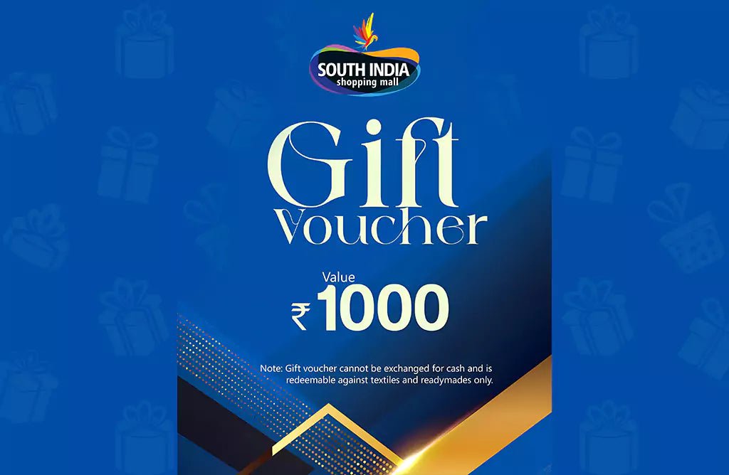 Image of Last-Minute Gift Idea? Send a South India Shopping Mall Gift Voucher Instantly! - South India Shopping Mall