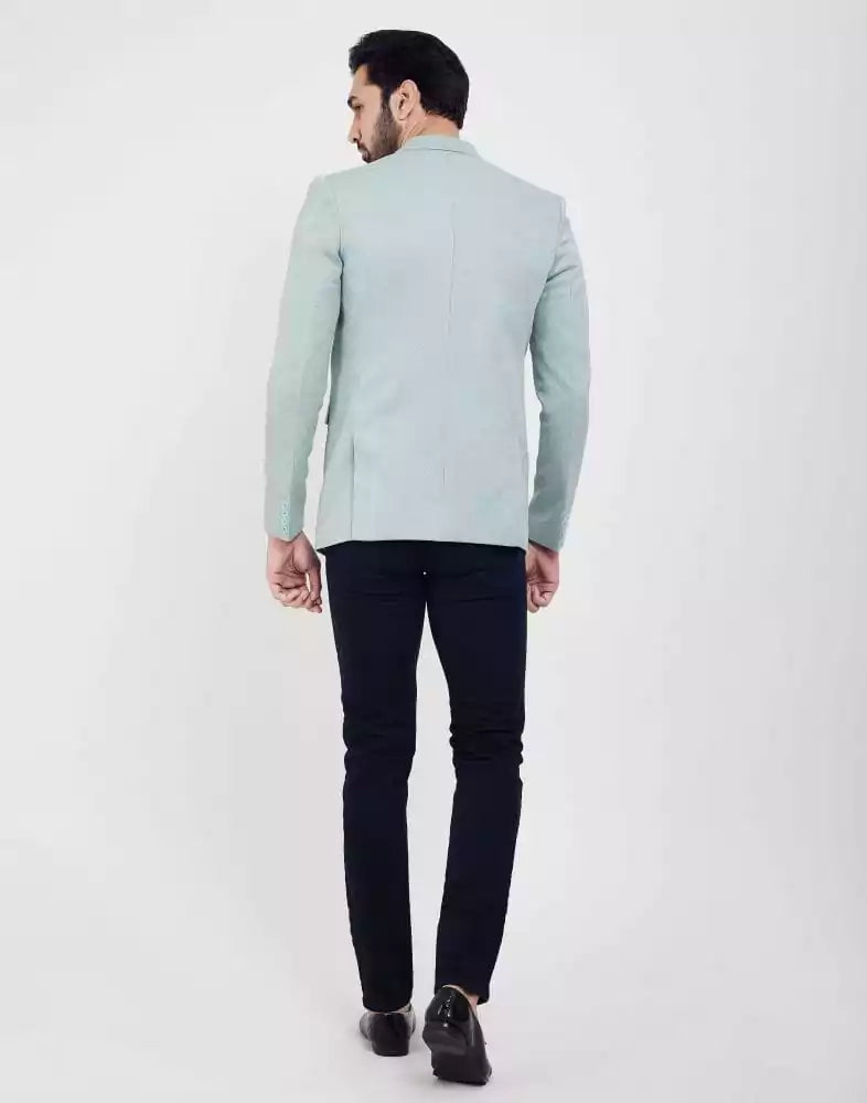 Image of Firozi Jodhpuri Self Textured Blazer