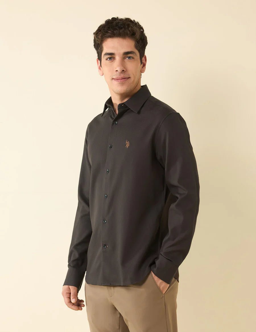 Image of Choco Brown Casual Wear Linen Cotton Shirt - South India Shopping Mall
