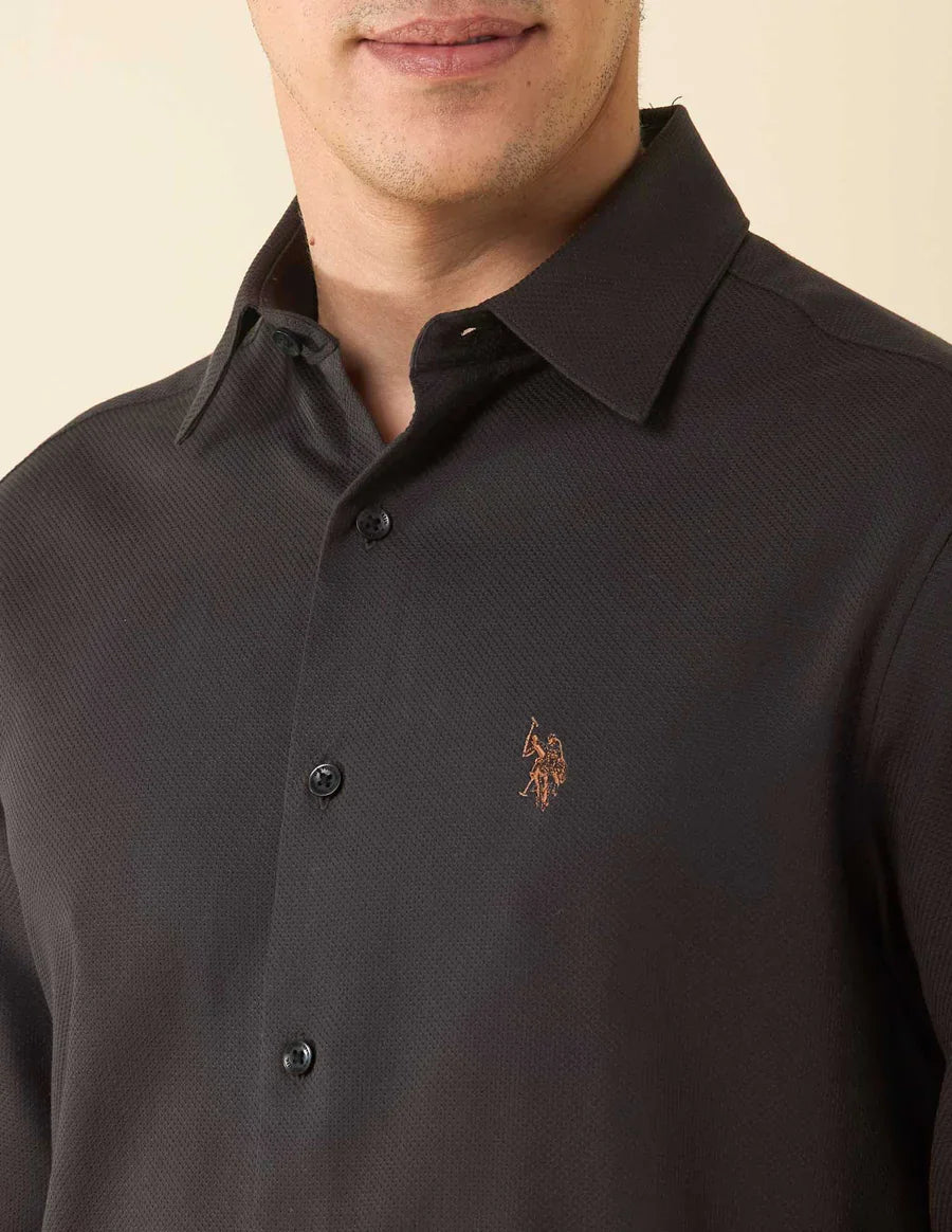 Image of Choco Brown Casual Wear Linen Cotton Shirt - South India Shopping Mall