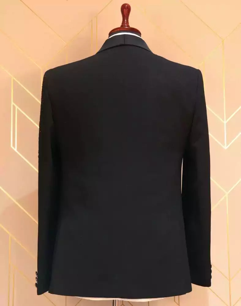 Image of Classy Black Coloured Suit Set
