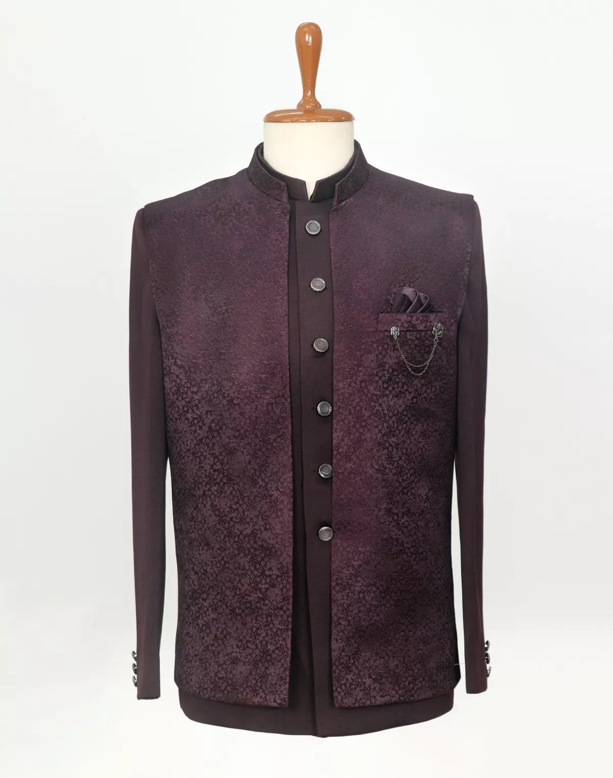 Image of Self Graphic Design Satin Bandhagala Set