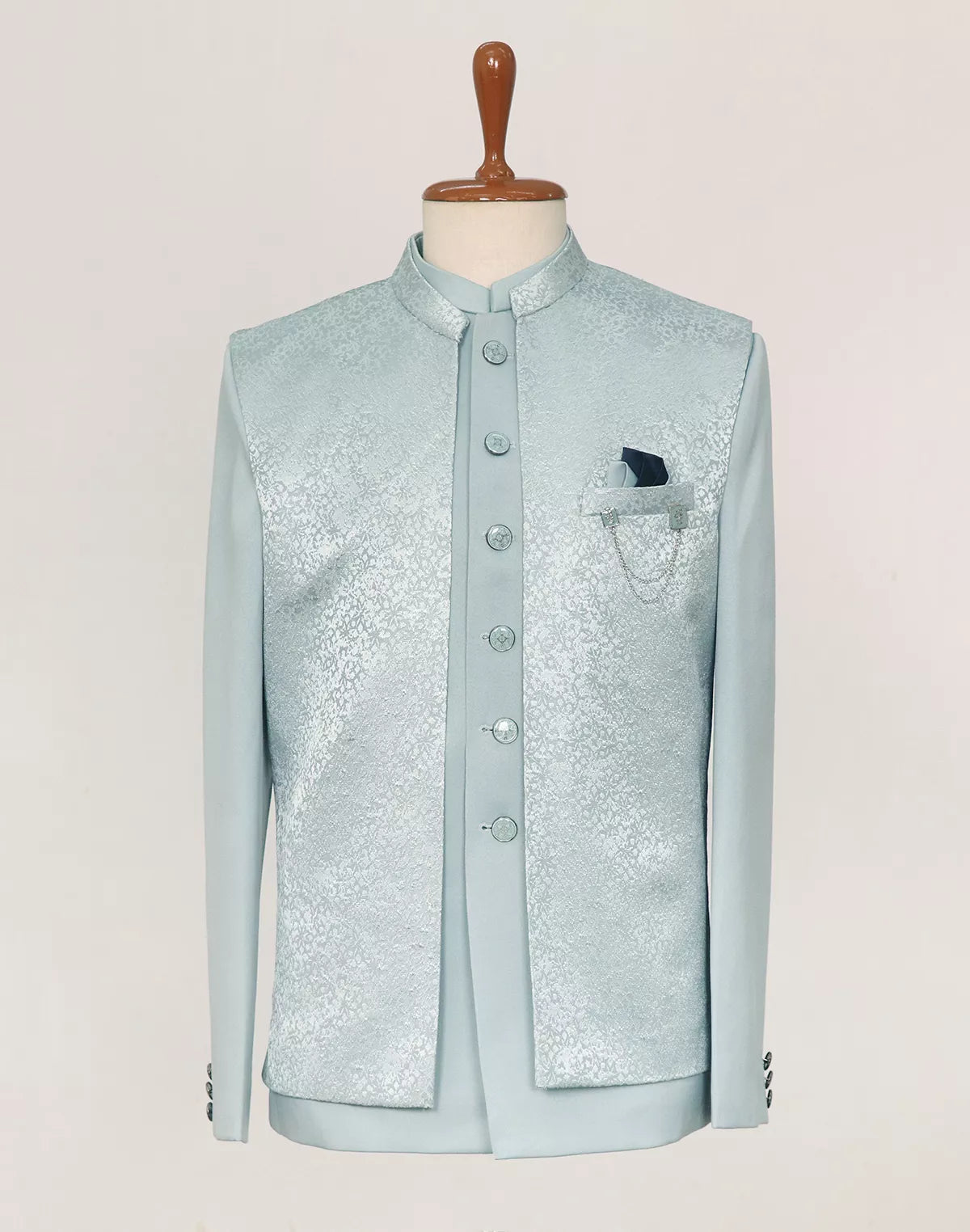 Image of Self Graphic Design Satin Bandhagala Set