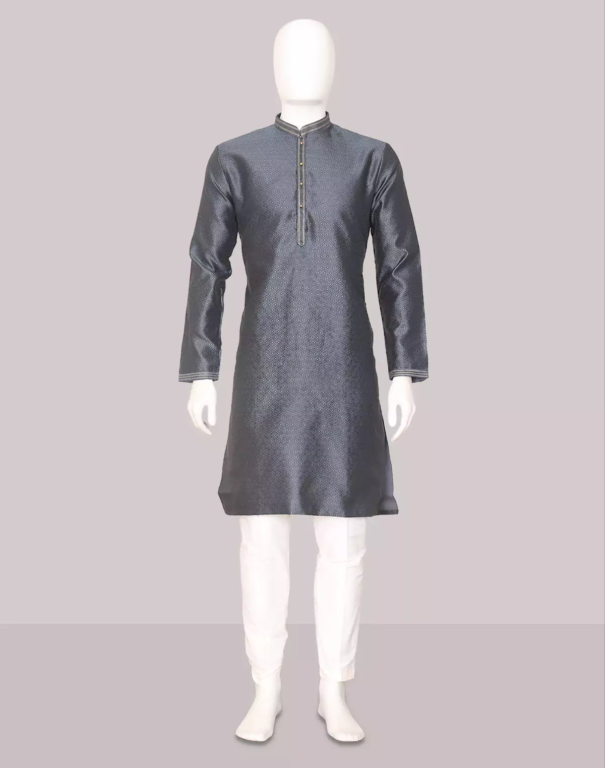 Image of Elegance Self Weaving Jacquard Kurta Pajama - South India Shopping Mall