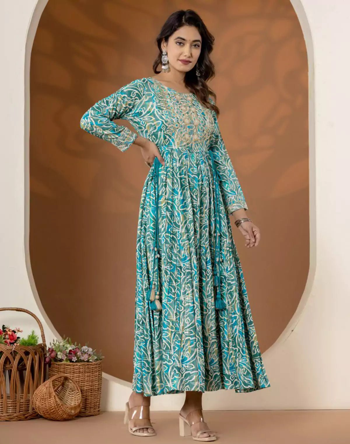 Image of Elegant Rama Green Coloured Rayon Kurti - South India Shopping Mall