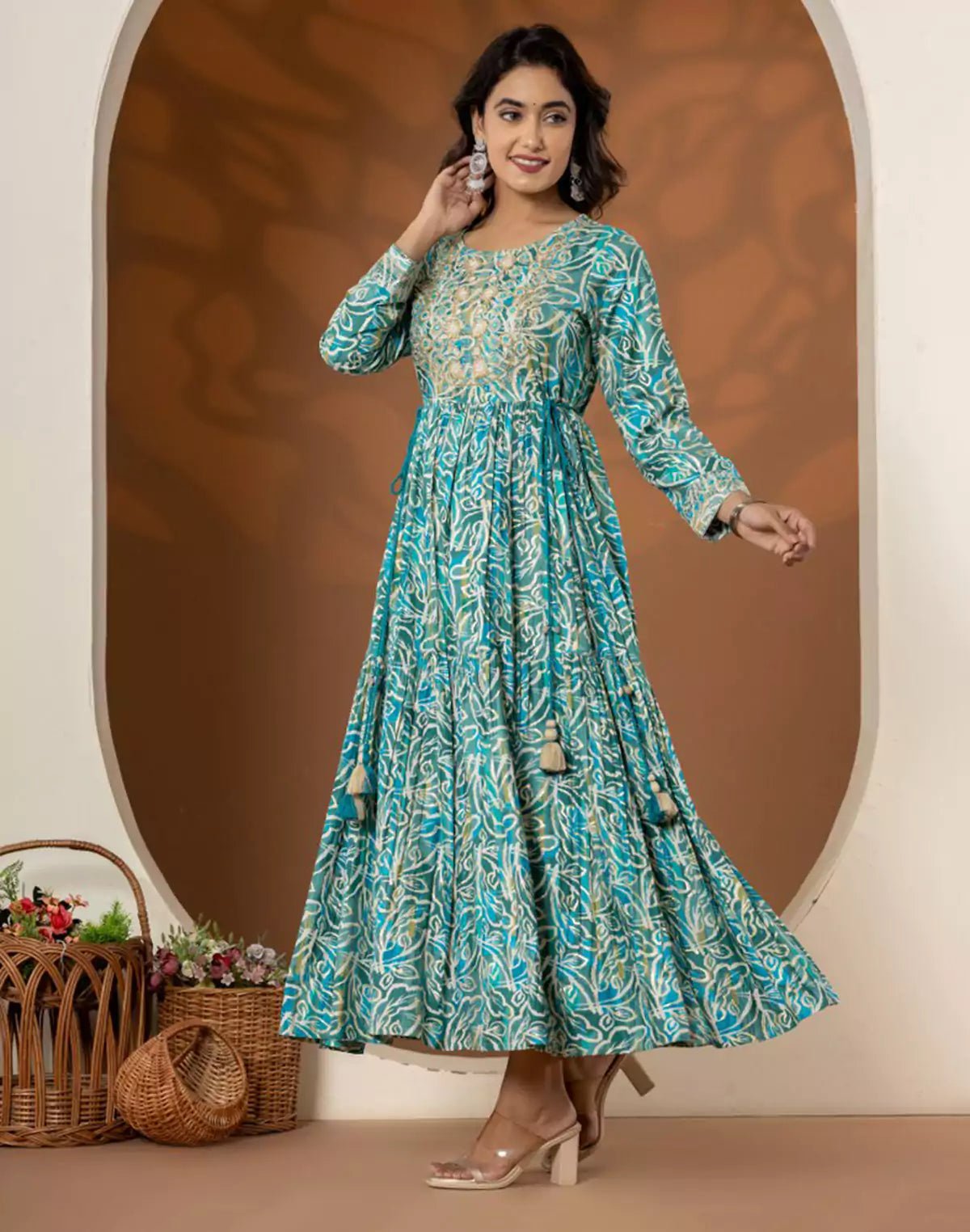 Image of Elegant Rama Green Coloured Rayon Kurti - South India Shopping Mall
