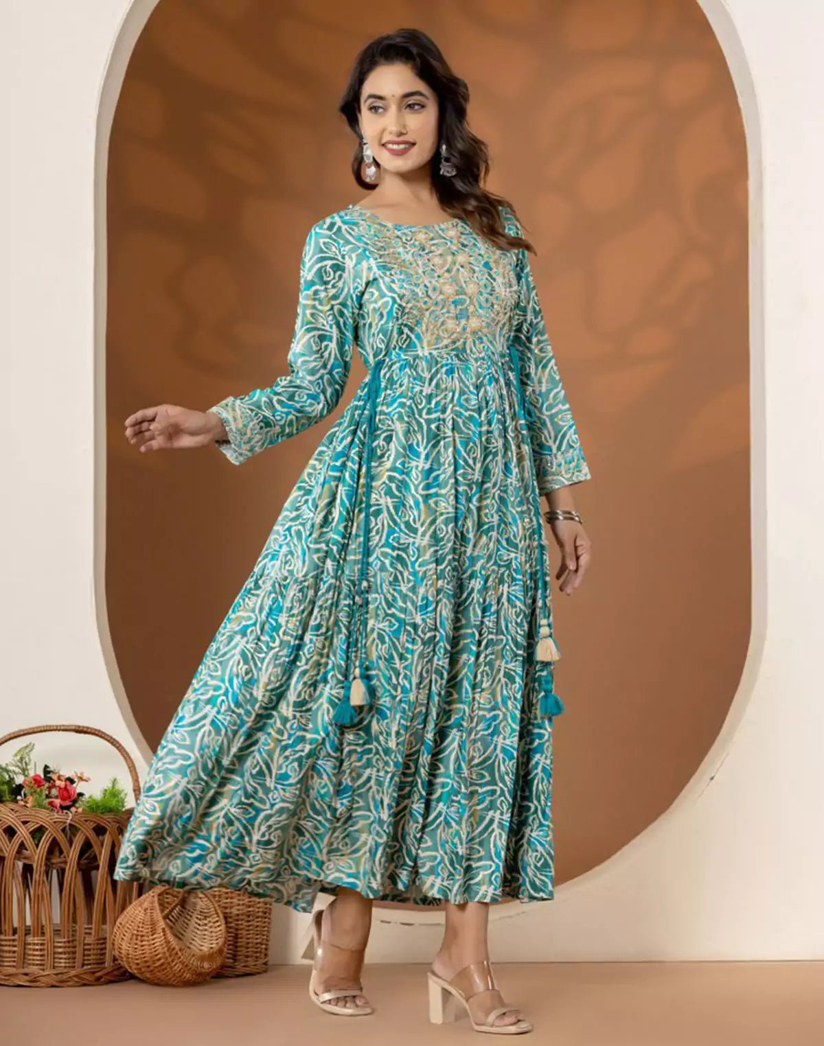 Image of Elegant Rama Green Coloured Rayon Kurti - South India Shopping Mall