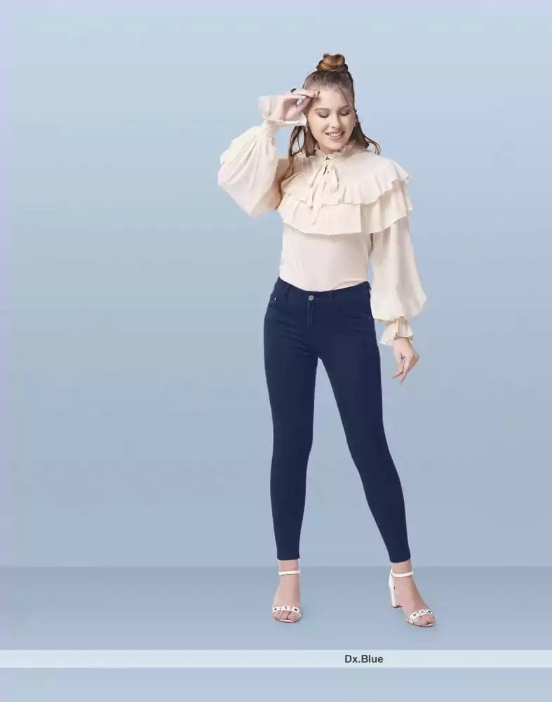 Image of Focus high rise Skinny women dark blue Jeans - South India Shopping Mall