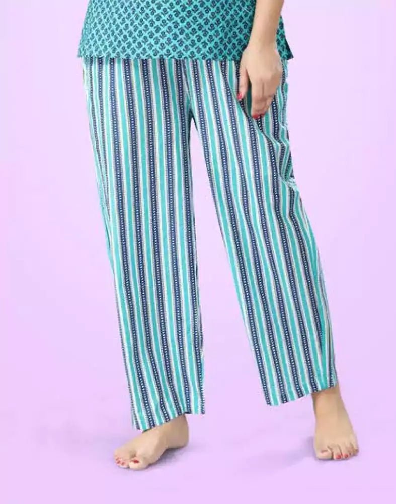 Image of Green Colour Floral Printed Night Suit - South India Shopping Mall