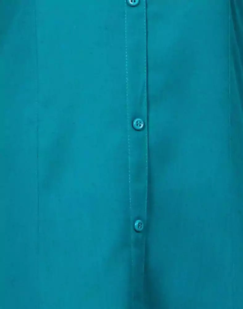 Image of Green Cotton Plain Kurti - South India Shopping Mall