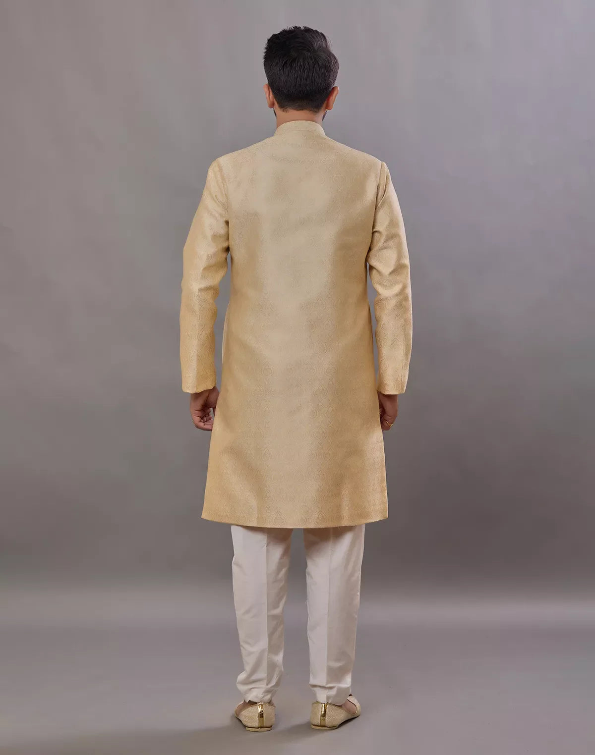 Image of Self Weaving Design Jacquard Party Wear Semi Indo