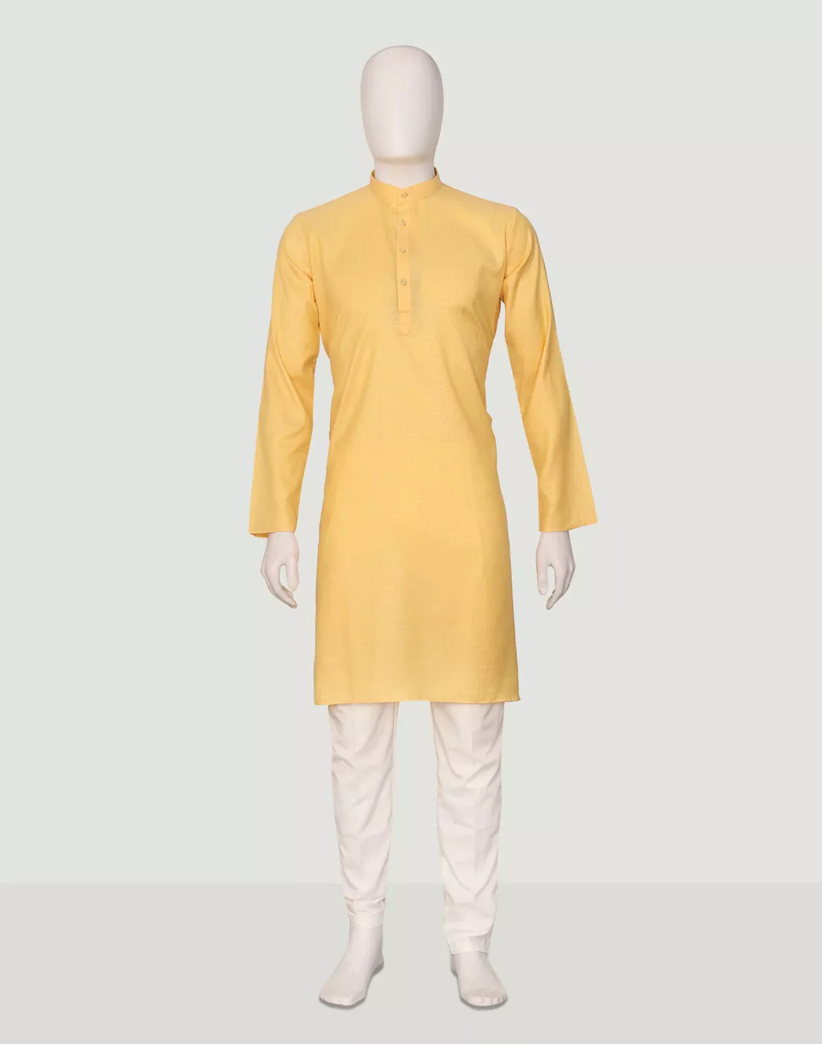 Self Design Cotton Men's Kurta Pyjama Set