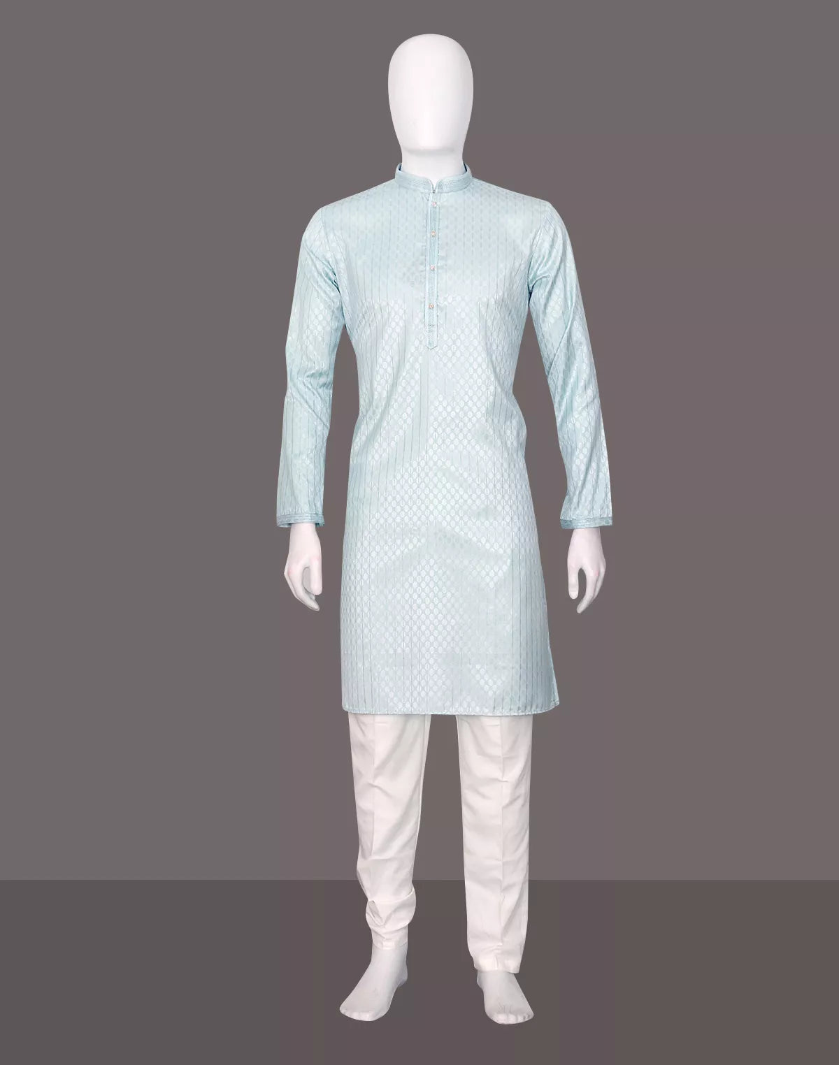 Image of Self Design Cotton Casual Kurta Pyjamas