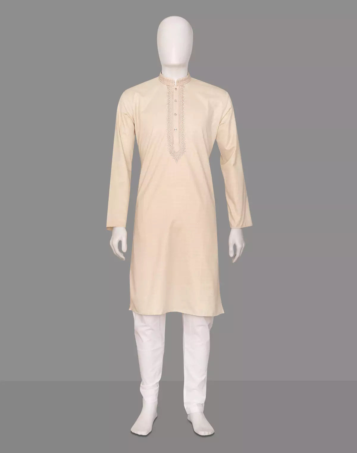Image of Self Design Thread work Classic Kurta with Pajama Set