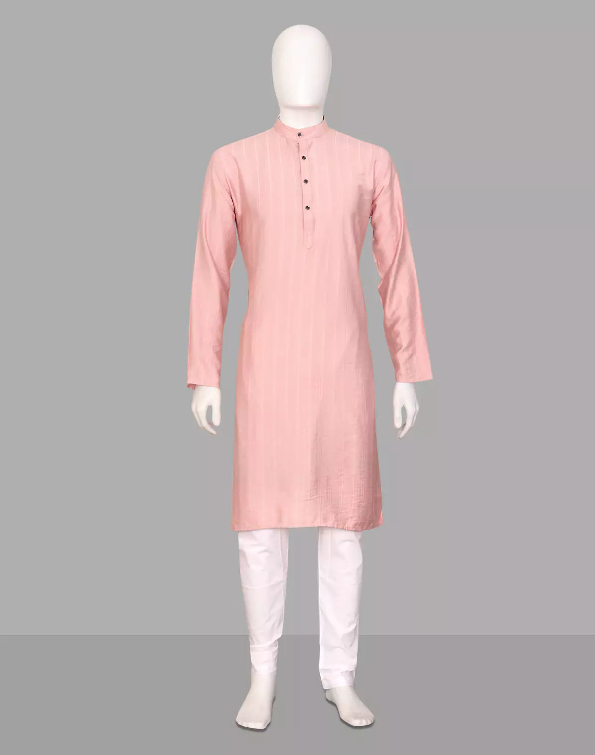 Onion Striped Patterned Flex Cotton Kurta with Pyjama