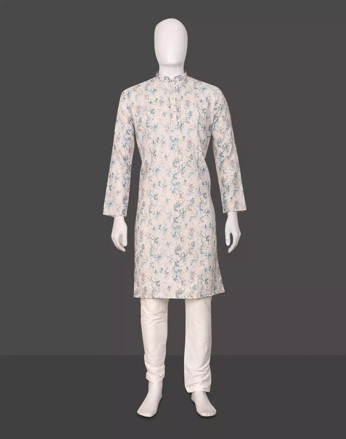 Digital Floral Printed Glaxo Cotton Kurta and Pyjama Set