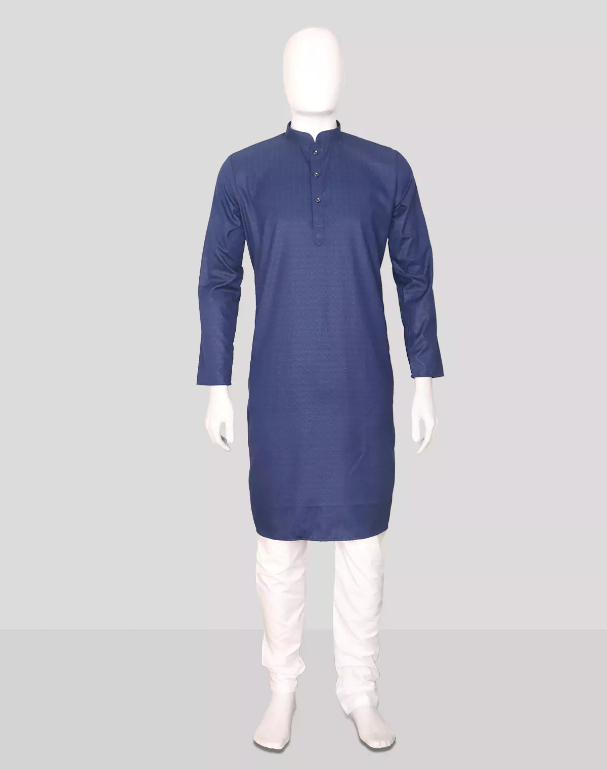 Image of Men's Self Weaving Design Cotton Kurta Pajama Set