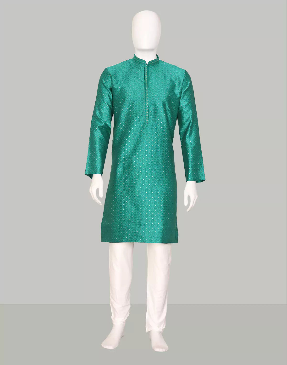 Image of Rama Self Weaving Jacquard Kurta Pajama Set