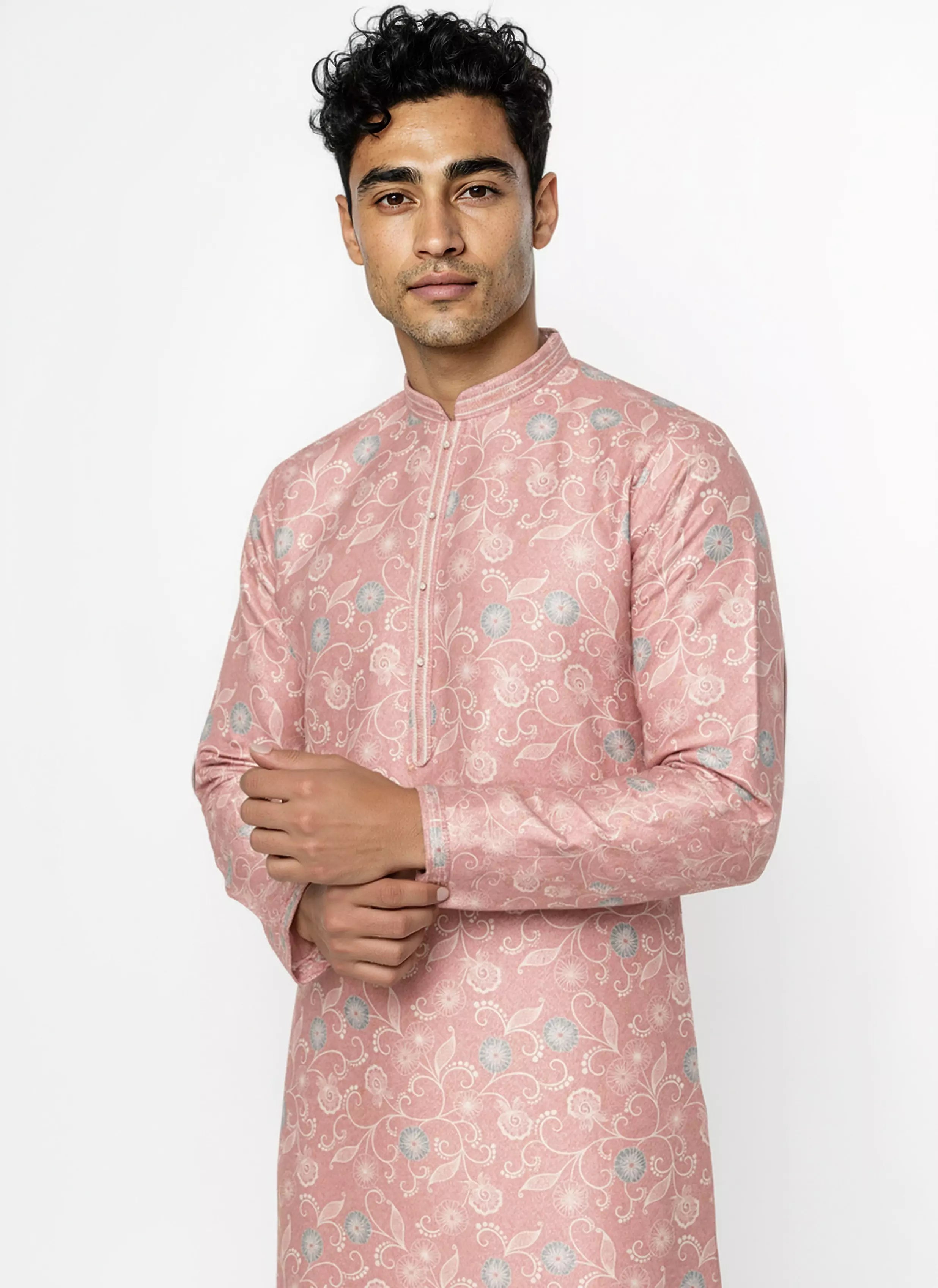 Bel Buti Patterned Jacquard Floral Kurta Pyjamas