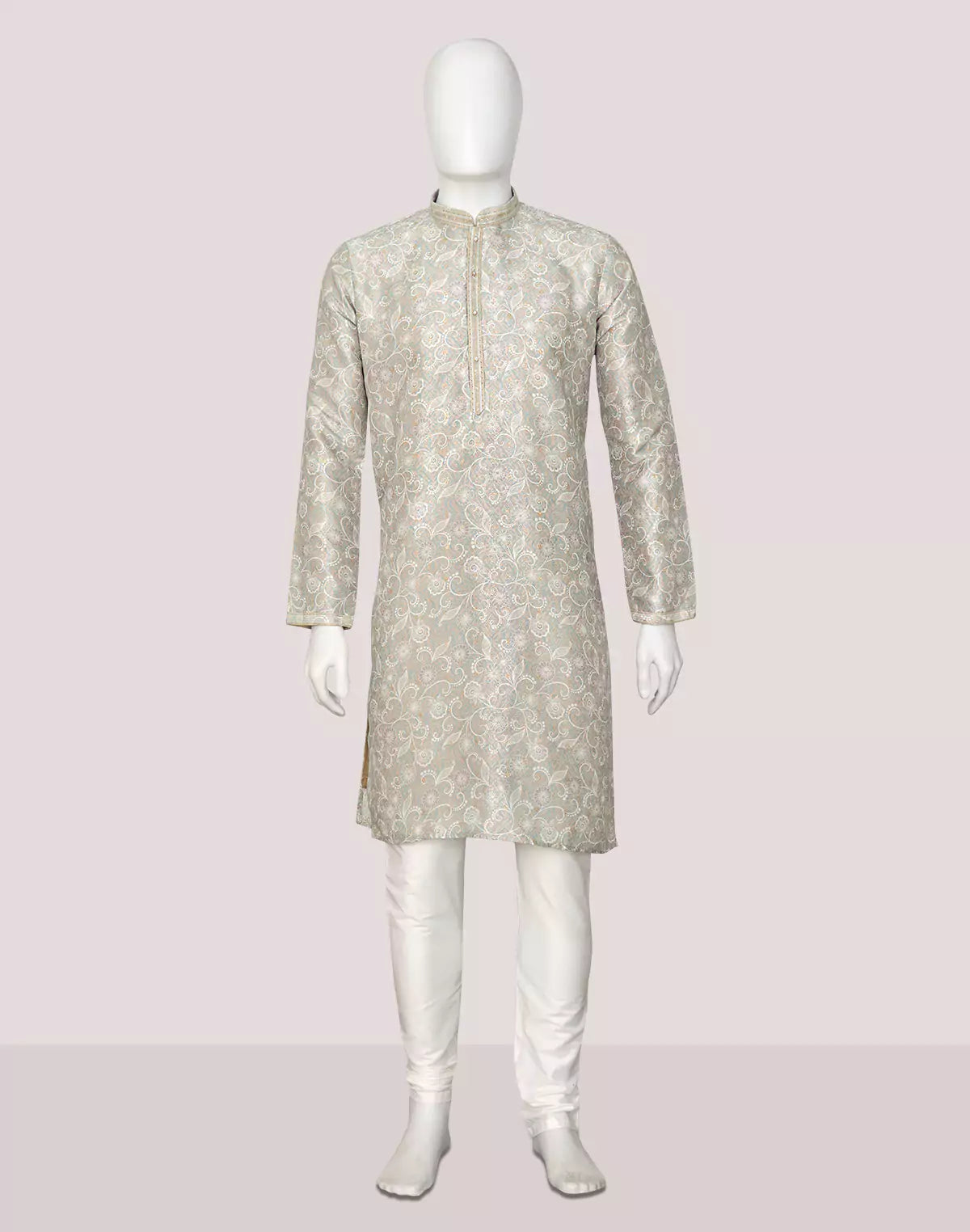 Bel Buti Patterned Jacquard Floral Kurta Pyjamas