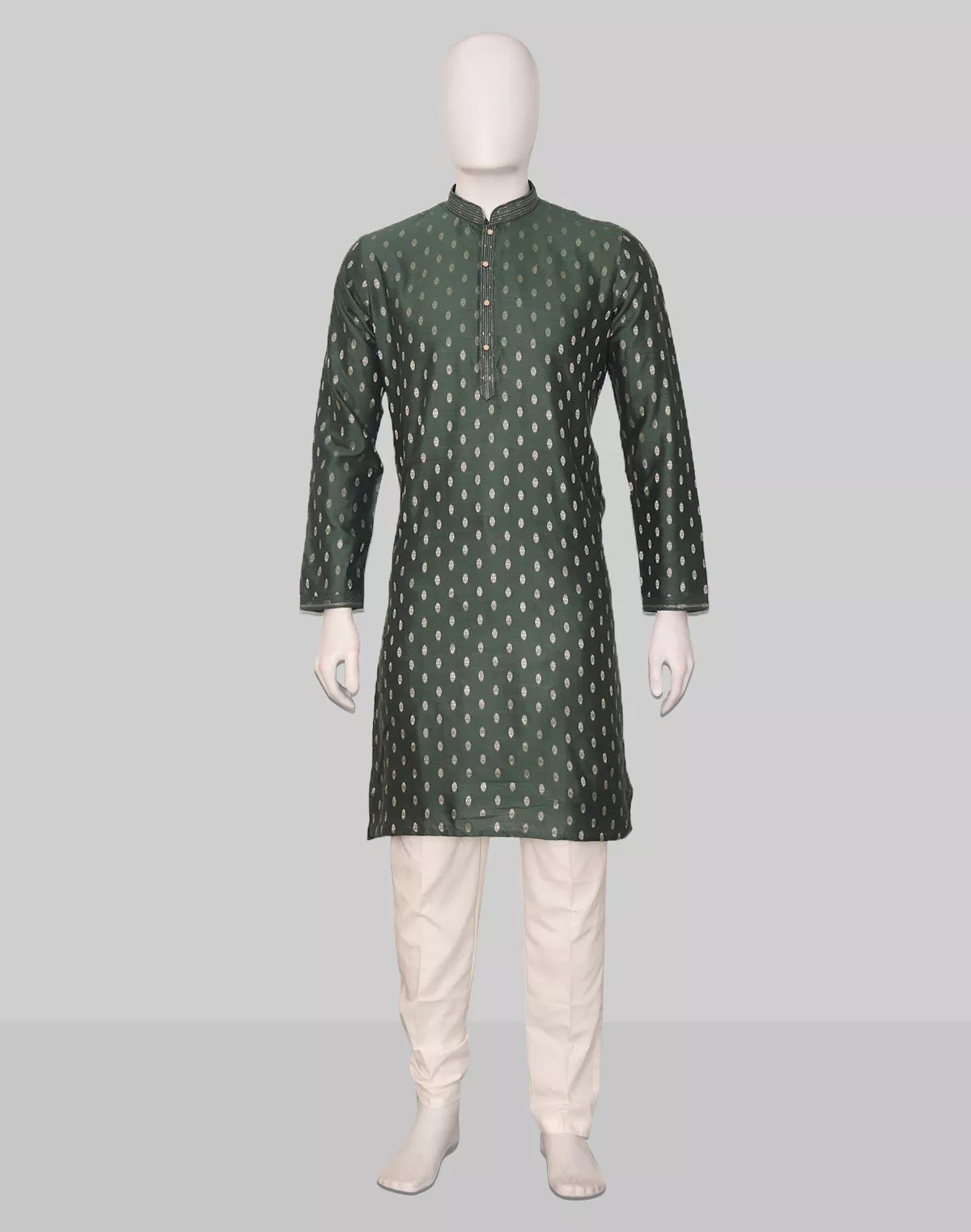Jacquard Floral Butta Kurta Pyjama Set