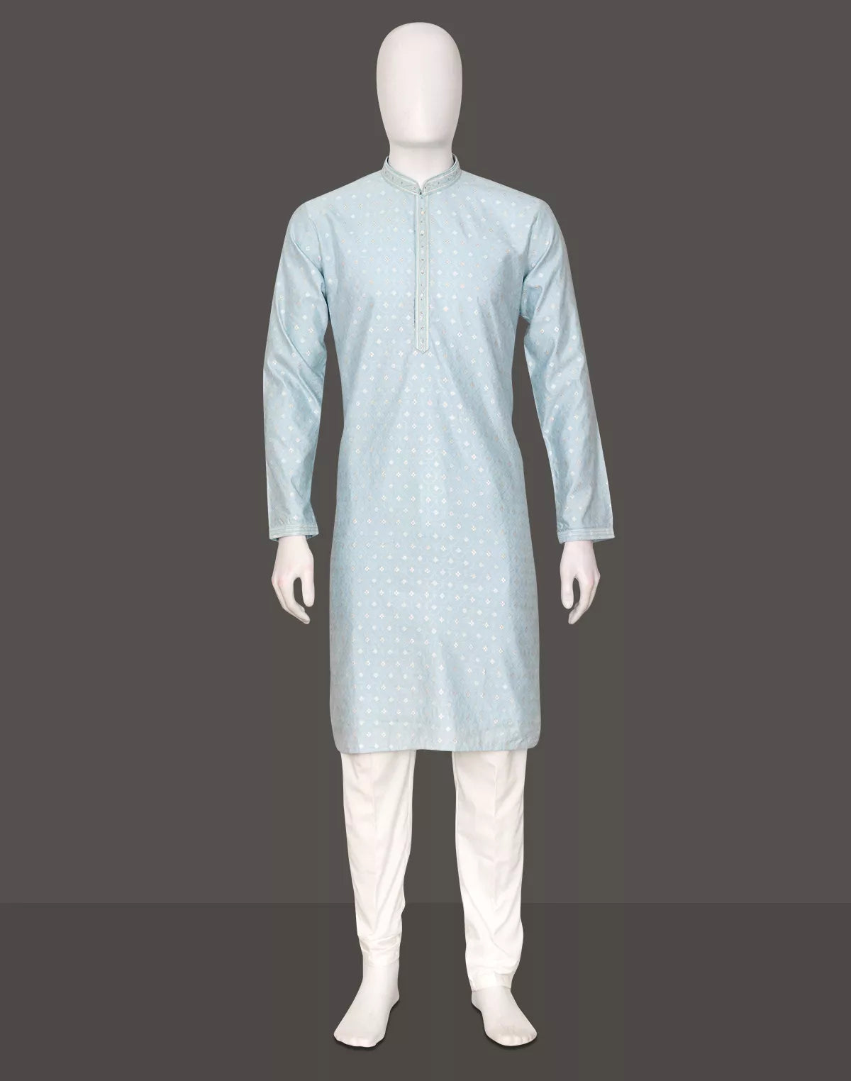 Image of All Over Butta Weaving Jacquard Kurta Pyjamas