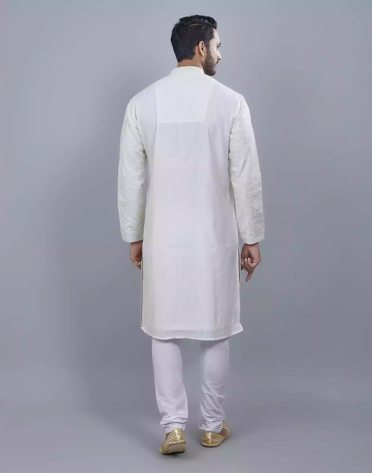 Image of Stylish All Over Sequence Work Kurta Pajama