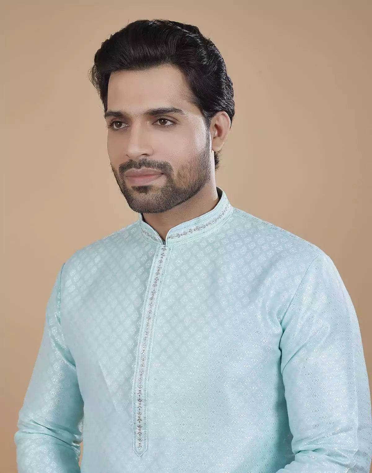 Image of All Over Silver Bootis Kurta Set