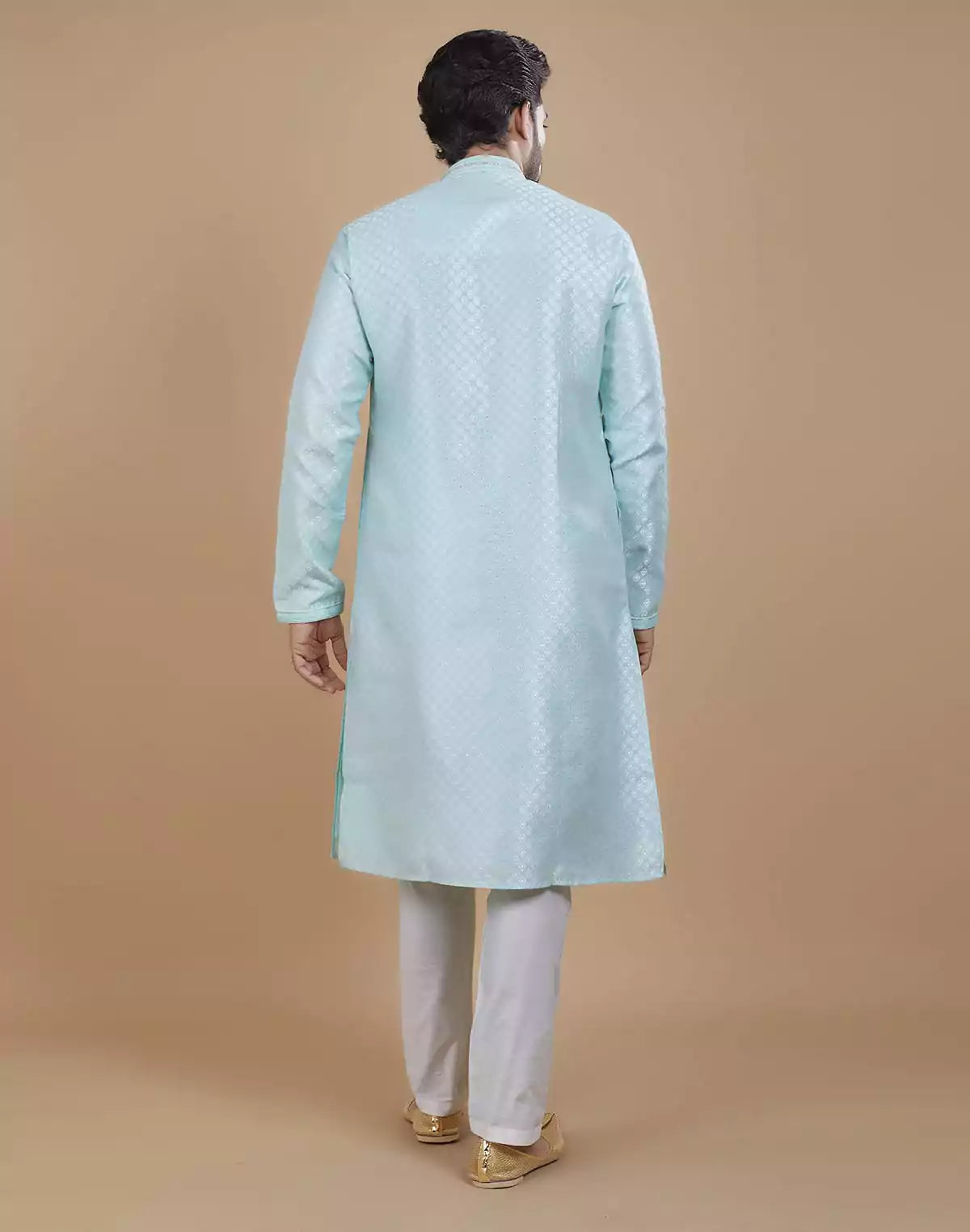 Image of All Over Silver Bootis Kurta Set
