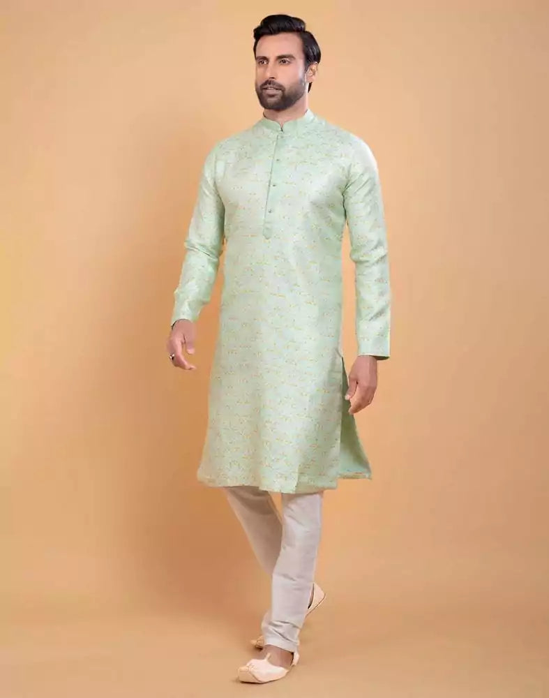 Image of Georgette Self Design Multicolor Combo Kurta Set