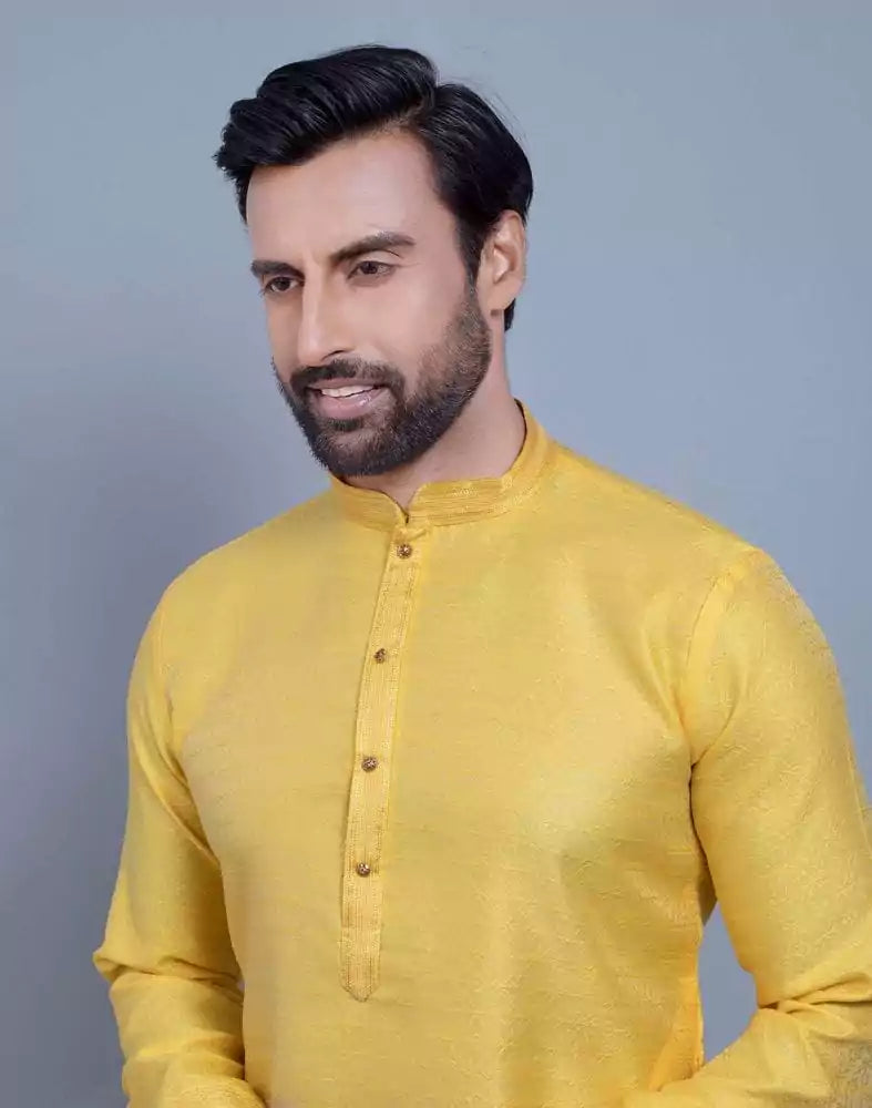 Image of Simple Self Made Festive Design Kurta Set