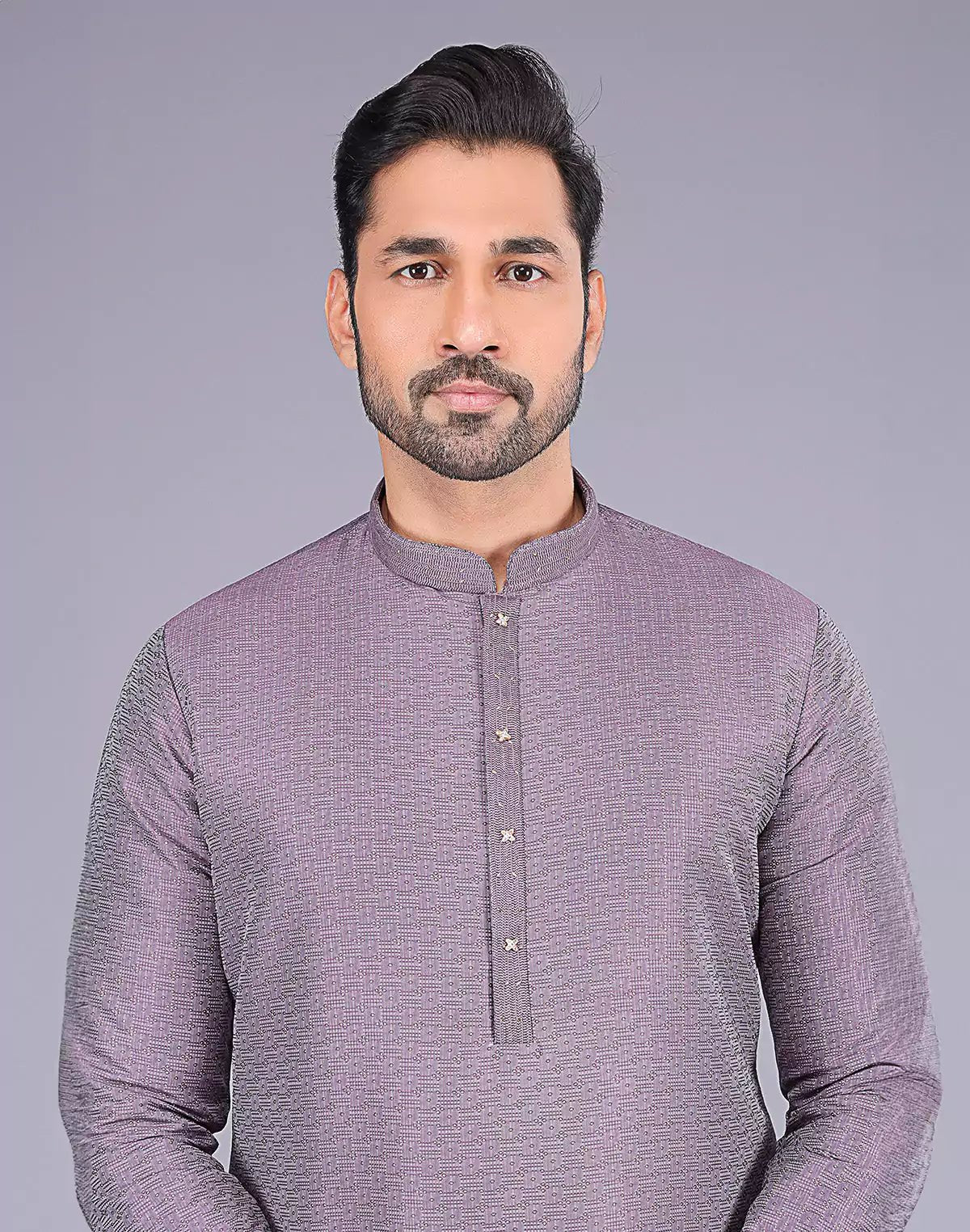 Image of Onion Self Design Soft Silk Stones work Kurta Pyjama Set - South India Shopping Mall