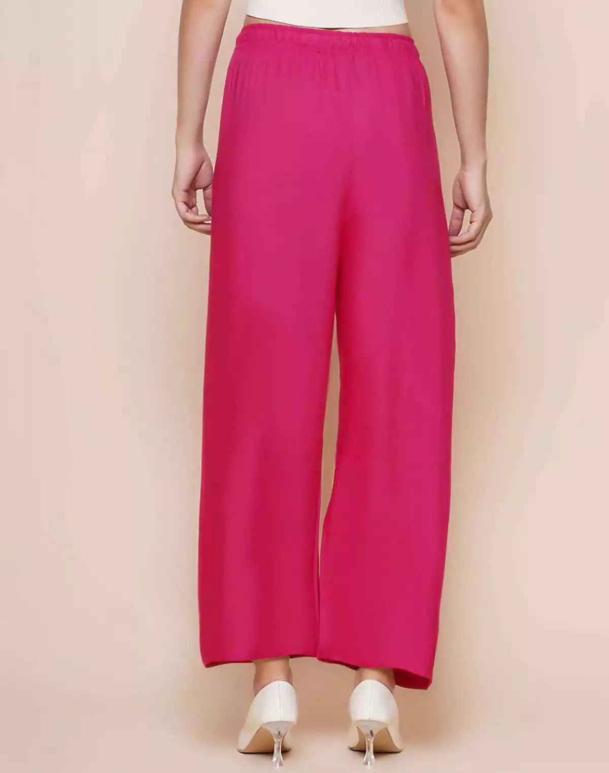 Image of Plain Viscose Rayon Plazzo Pant - South India Shopping Mall