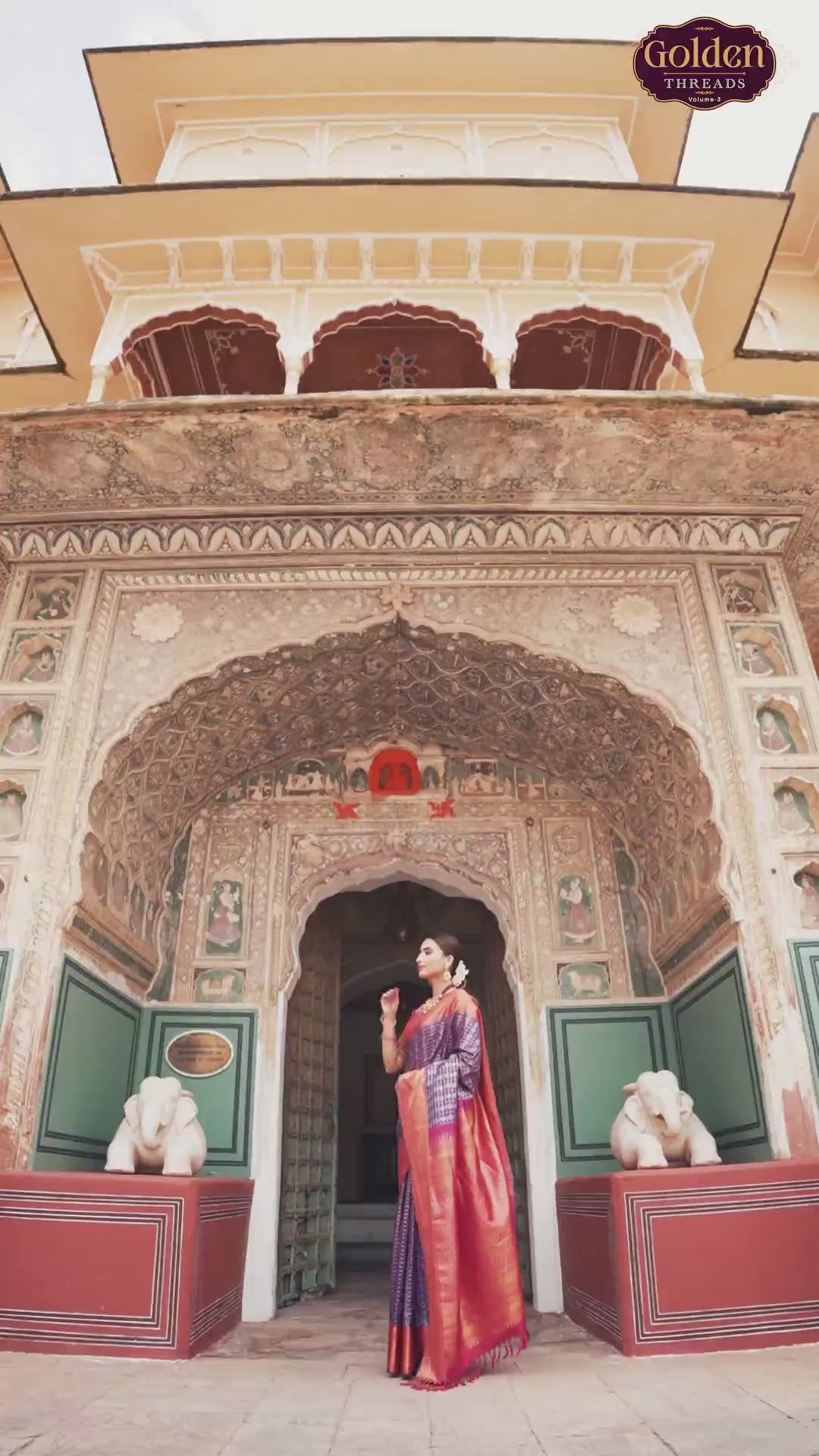 Elegant Purple Kanchipuram Pure Silk Saree With Contrast Border
