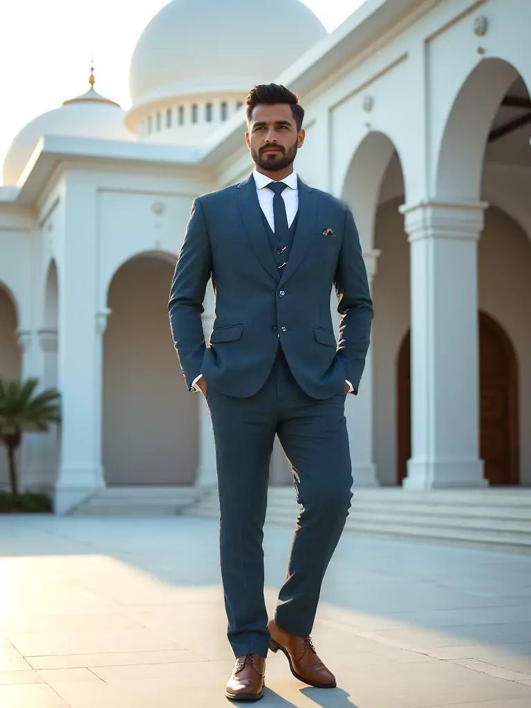 Image of Rama Polyester Terry Cotton 5 Pc Designer Suit - South India Shopping Mall