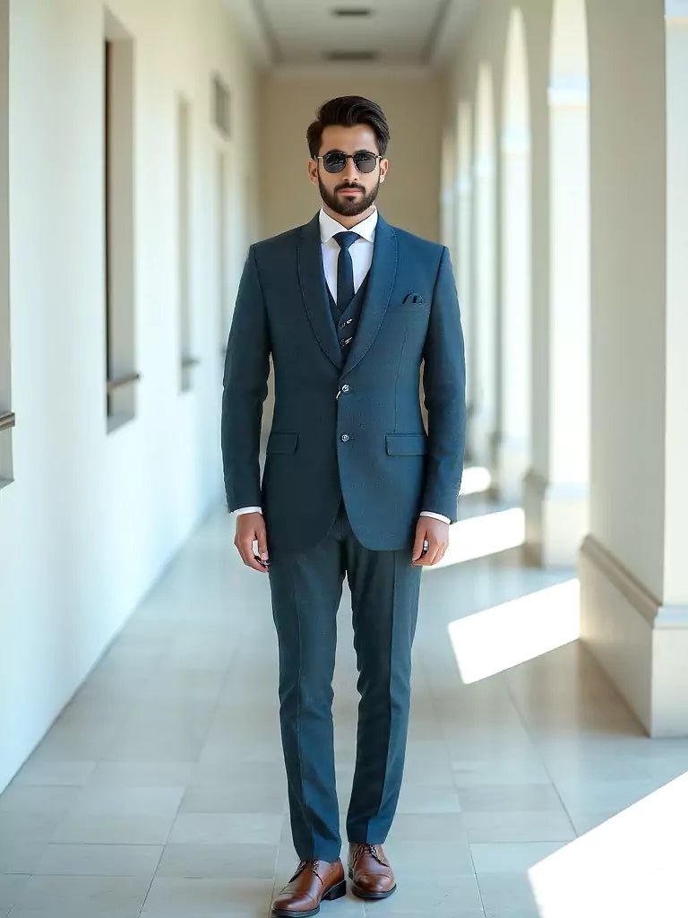 Image of Rama Polyester Terry Cotton 5 Pc Designer Suit - South India Shopping Mall