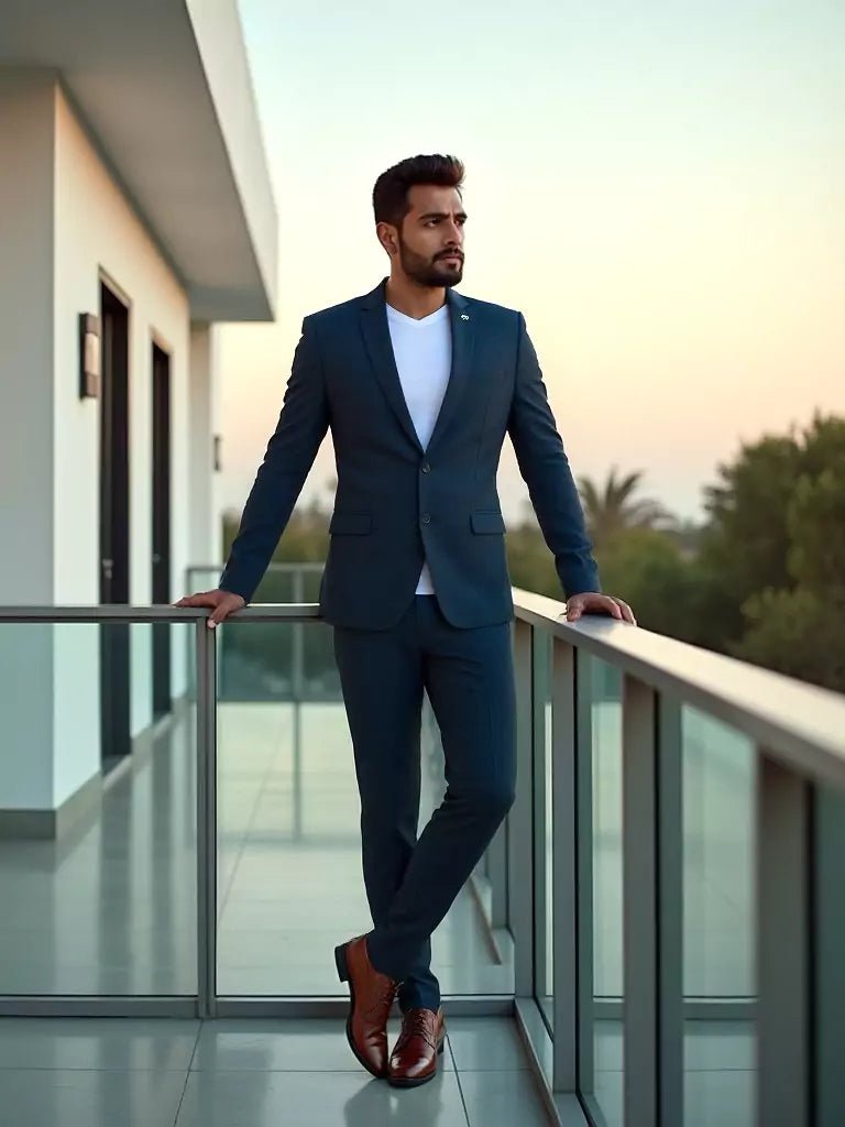 Image of Rama Solid Georgette Polyester Lycra Blazer - South India Shopping Mall