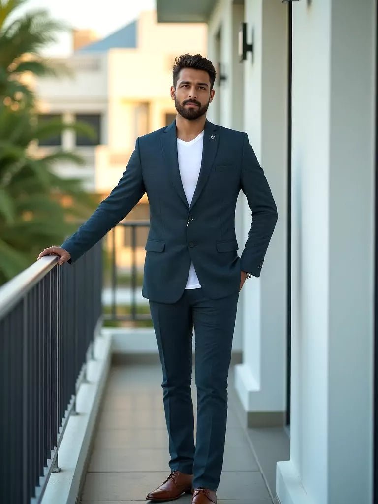 Image of Rama Solid Georgette Polyester Lycra Blazer - South India Shopping Mall