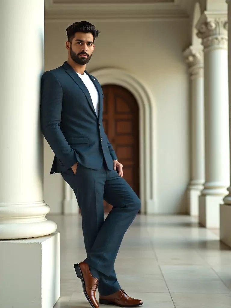 Image of Rama Solid Georgette Polyester Lycra Blazer - South India Shopping Mall