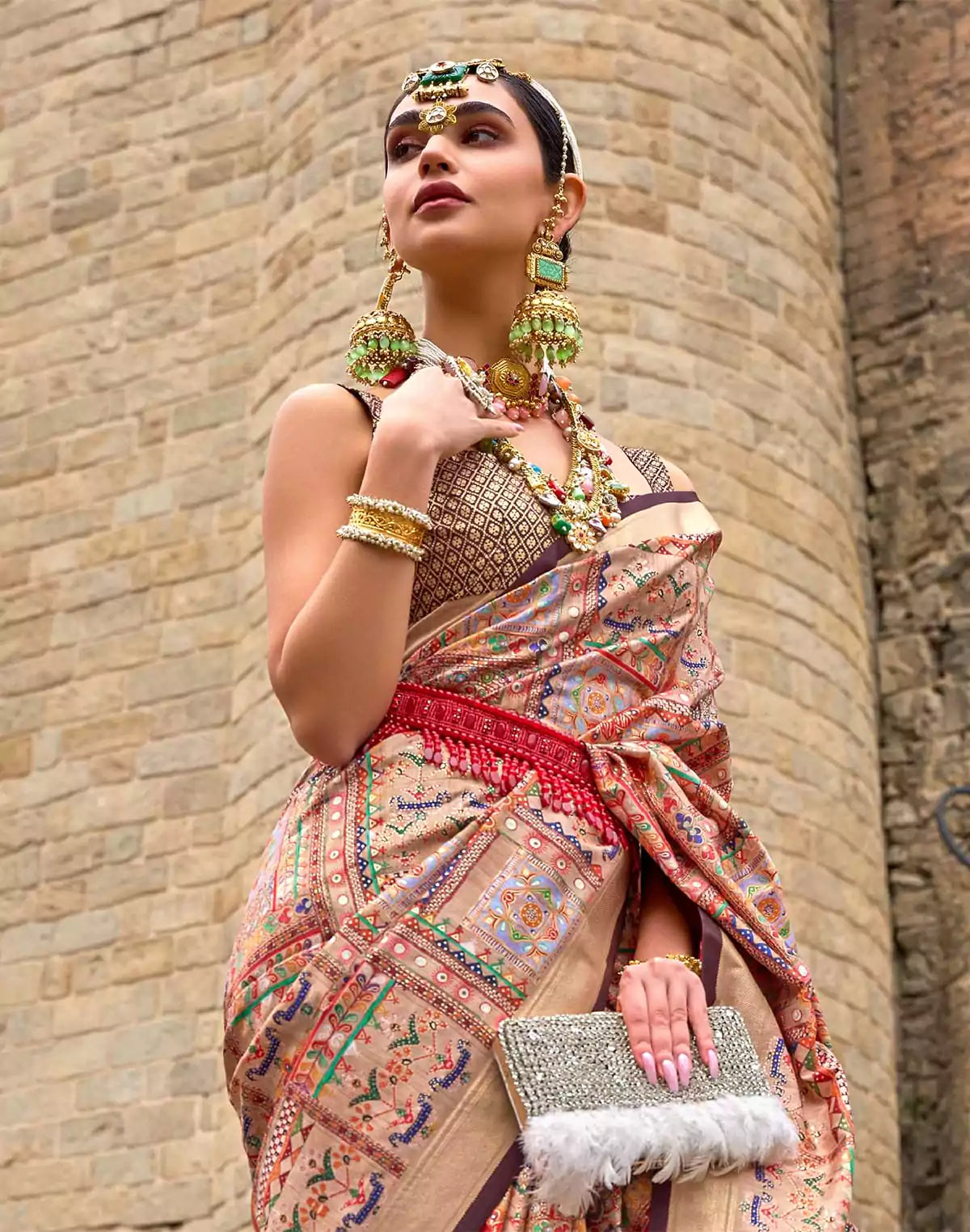 Image of Multi Color Soft Silk Fabric Saree