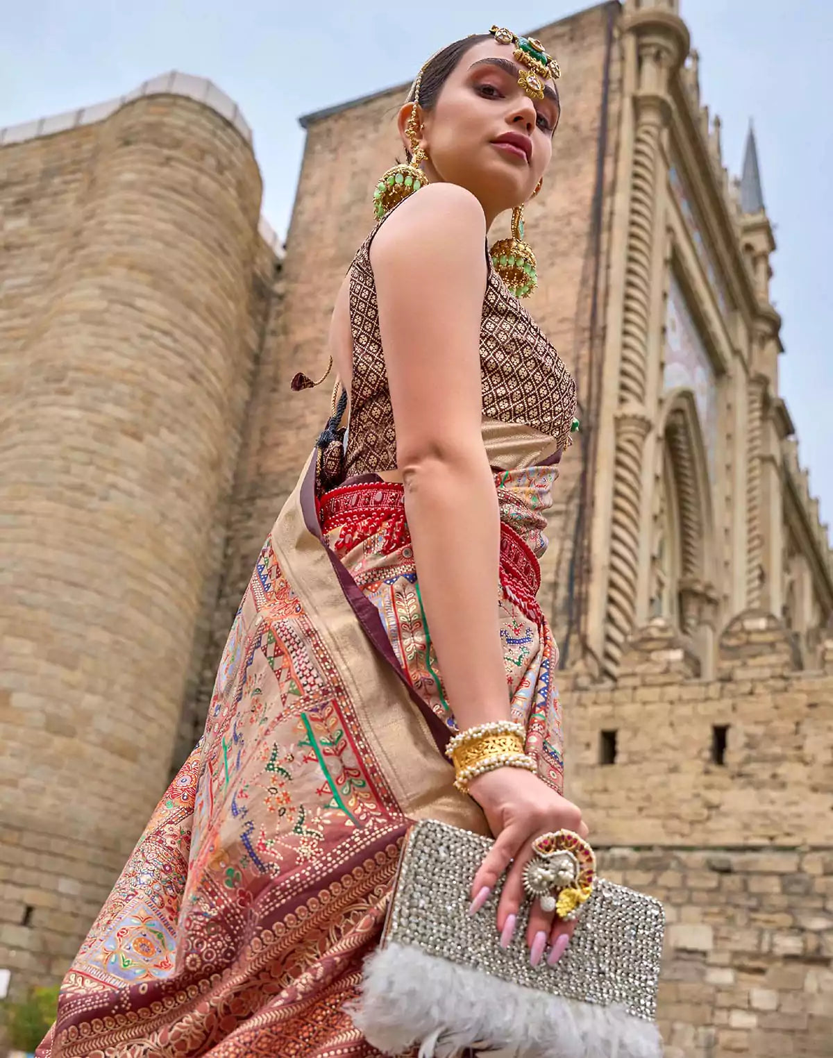 Image of Multi Color Soft Silk Fabric Saree