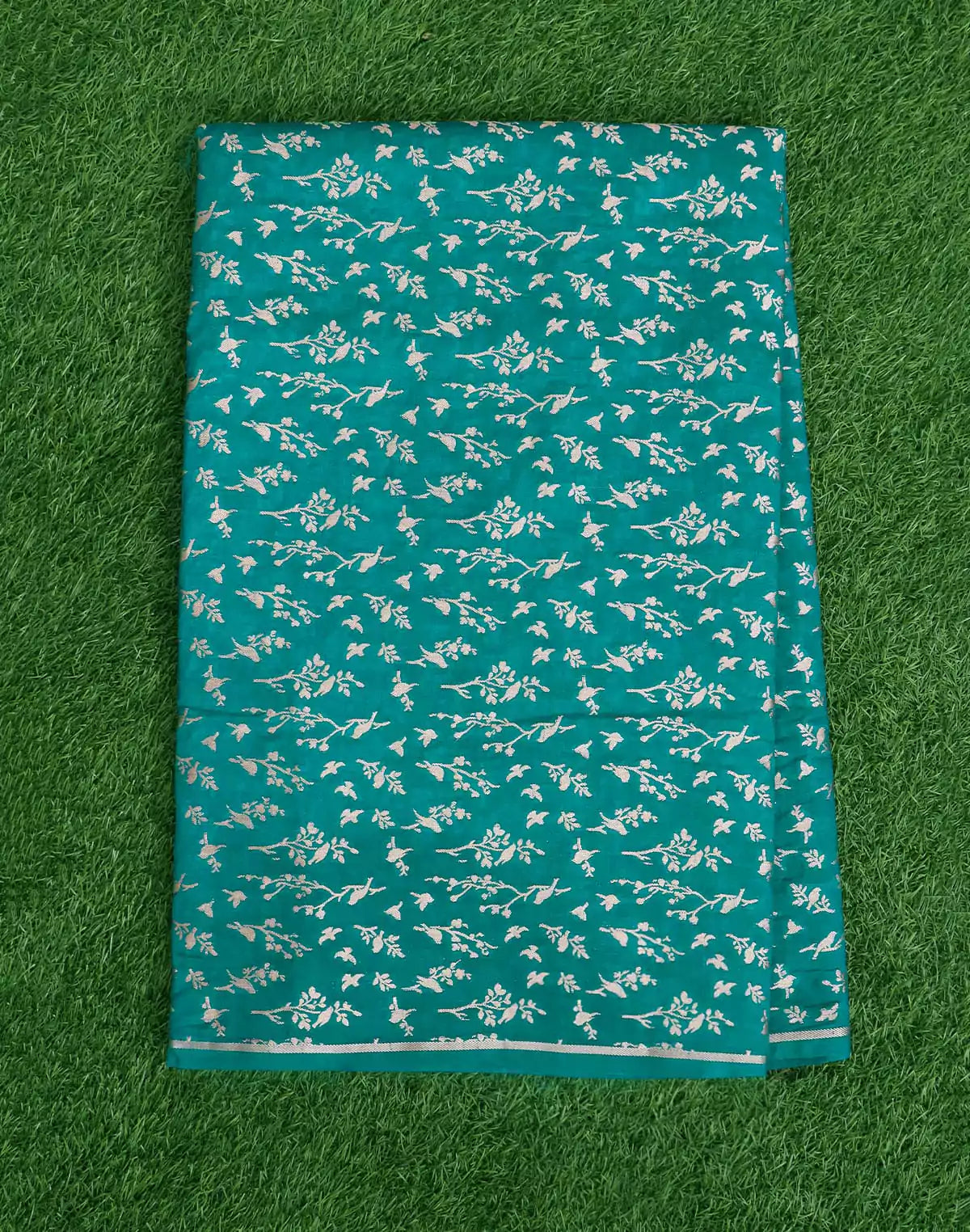 Image of Green Coloured Banaras Fancy Saree