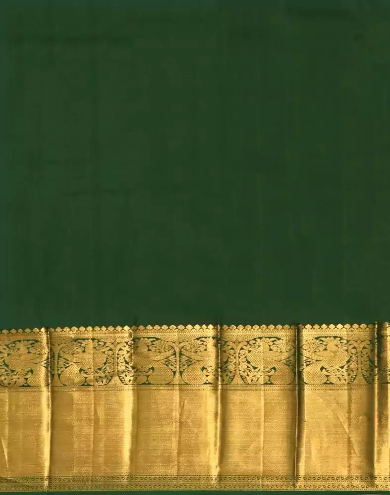 Image of Red Floral Pure Kanchi Pattu Saree
