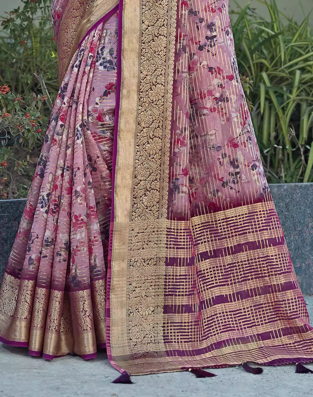 Image of Traditional Dola Silk Party Wear Saree