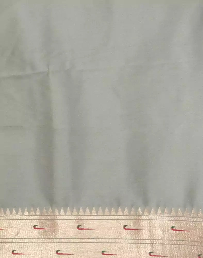 Image of Grey Butta Banaras Fancy Saree
