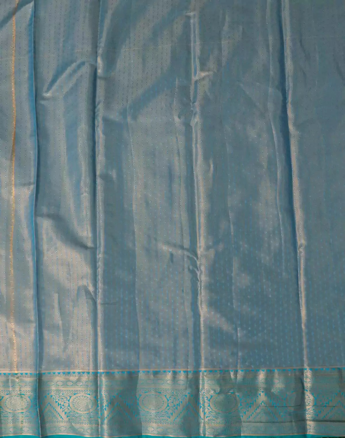 Image of Violet Floral Tissue Jaal Weaving Saree