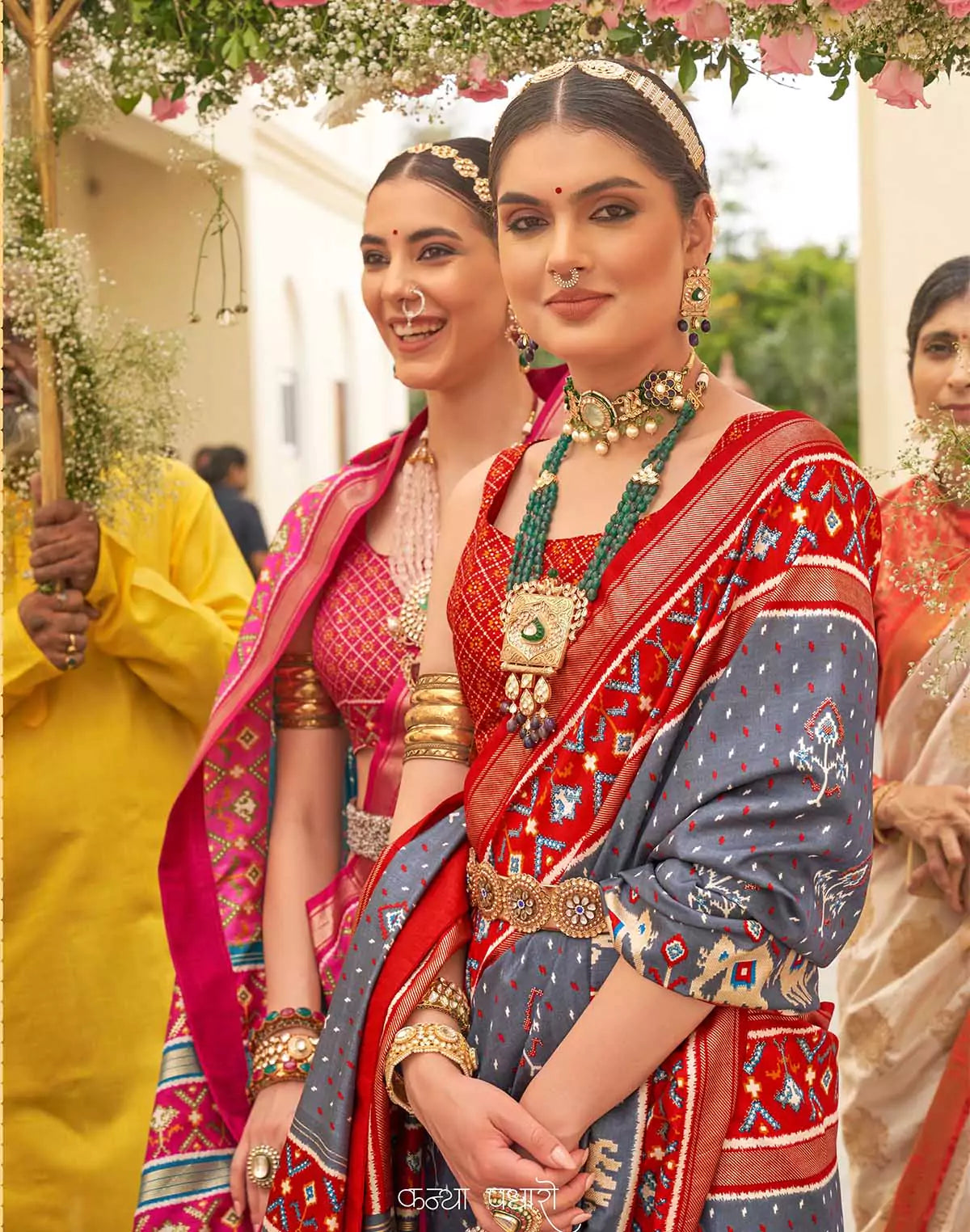 Image of Exclusive Ikat Pattern Patola Designer Saree