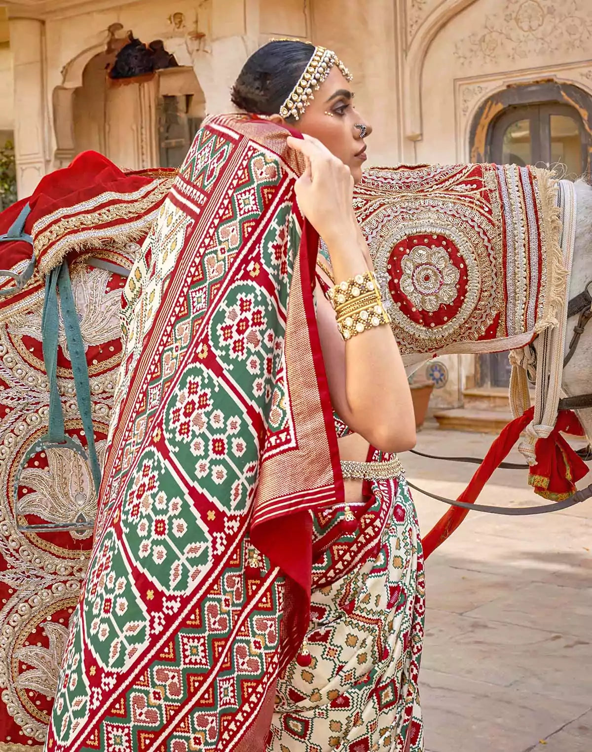 Image of Patola Silk Ikat Saree
