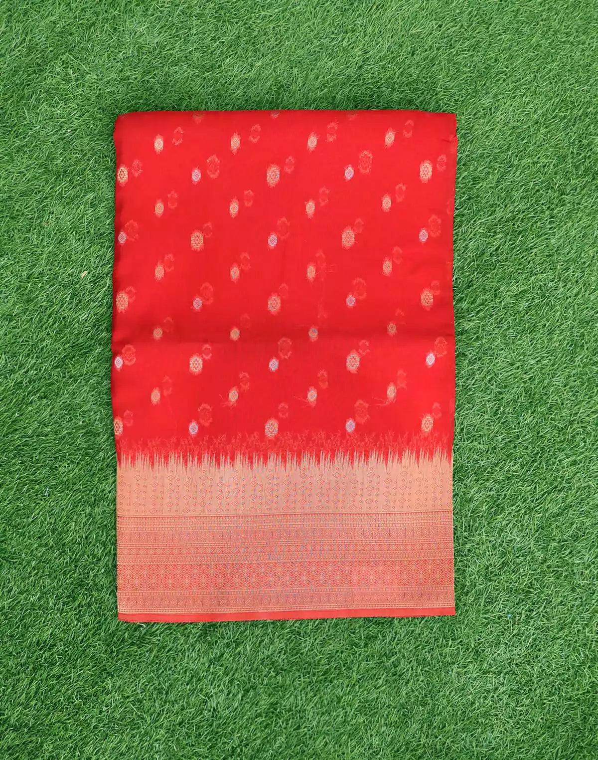 Image of Attractive Design Organza Red Coloured Saree