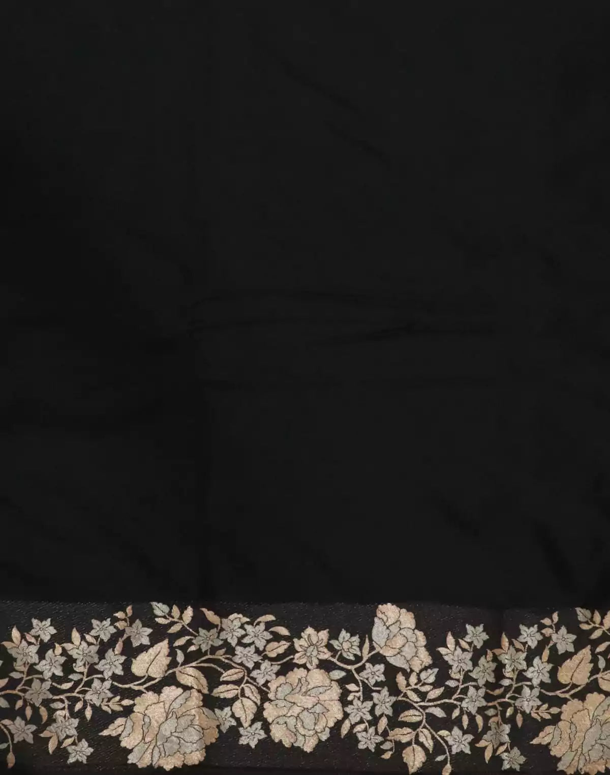 Image of Banaras Weave Black Color Saree